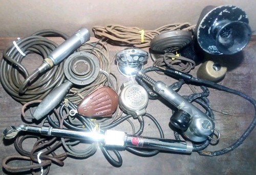 Vintage microphone lot - vintage, lot-no